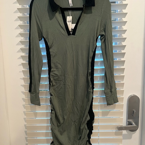 Daily Practice by Anthropologie. Colorblock Polo MIDI Dress - Picture 4 of 6